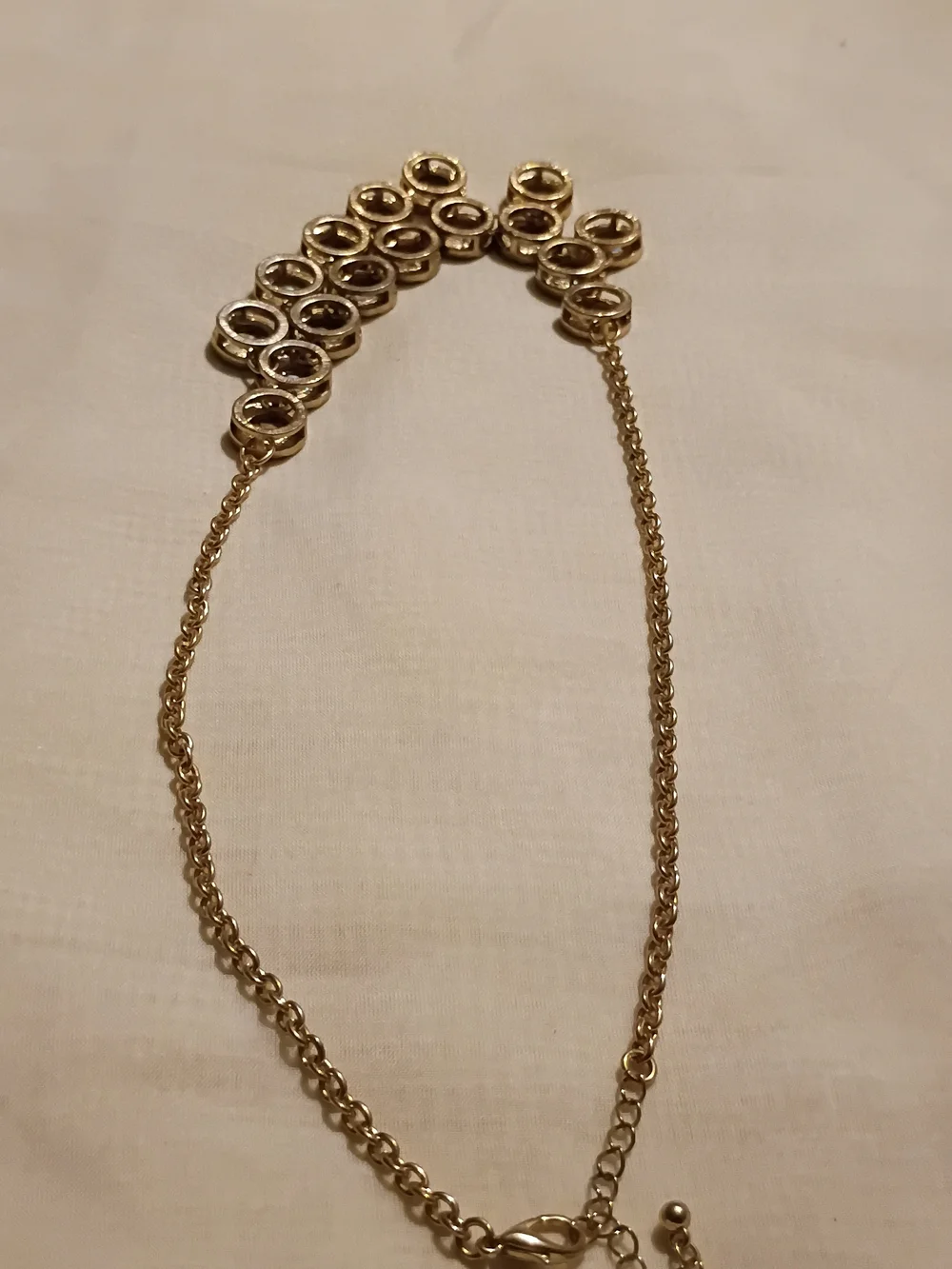 Gold-Tone Iridescent Cluster Necklace - Women Jewelry